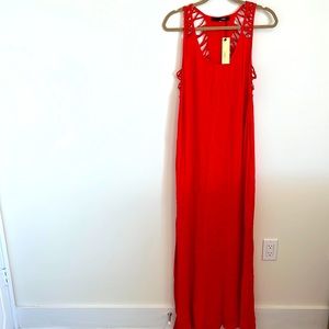 Sugar lips red maxi dress